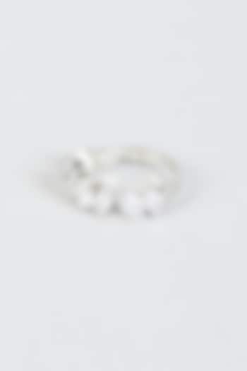 White Finish Zircon Ring by Aster at Pernia's Pop Up Shop