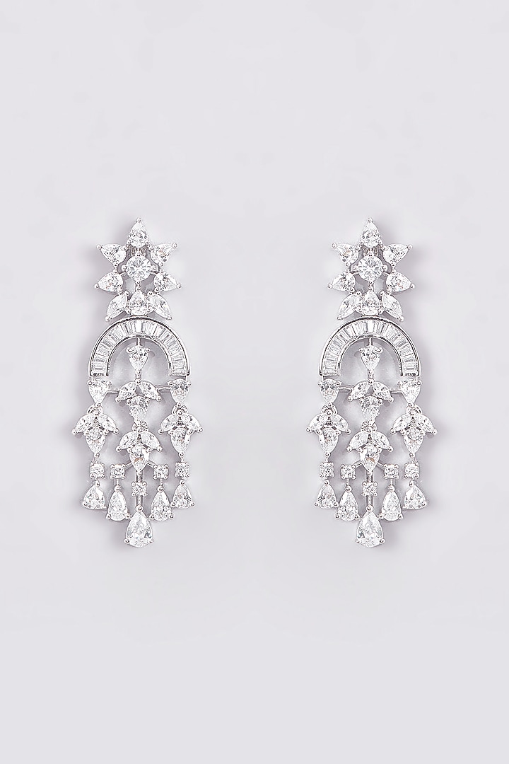 White Finish Zircon Necklace Set by Aster at Pernia's Pop Up Shop