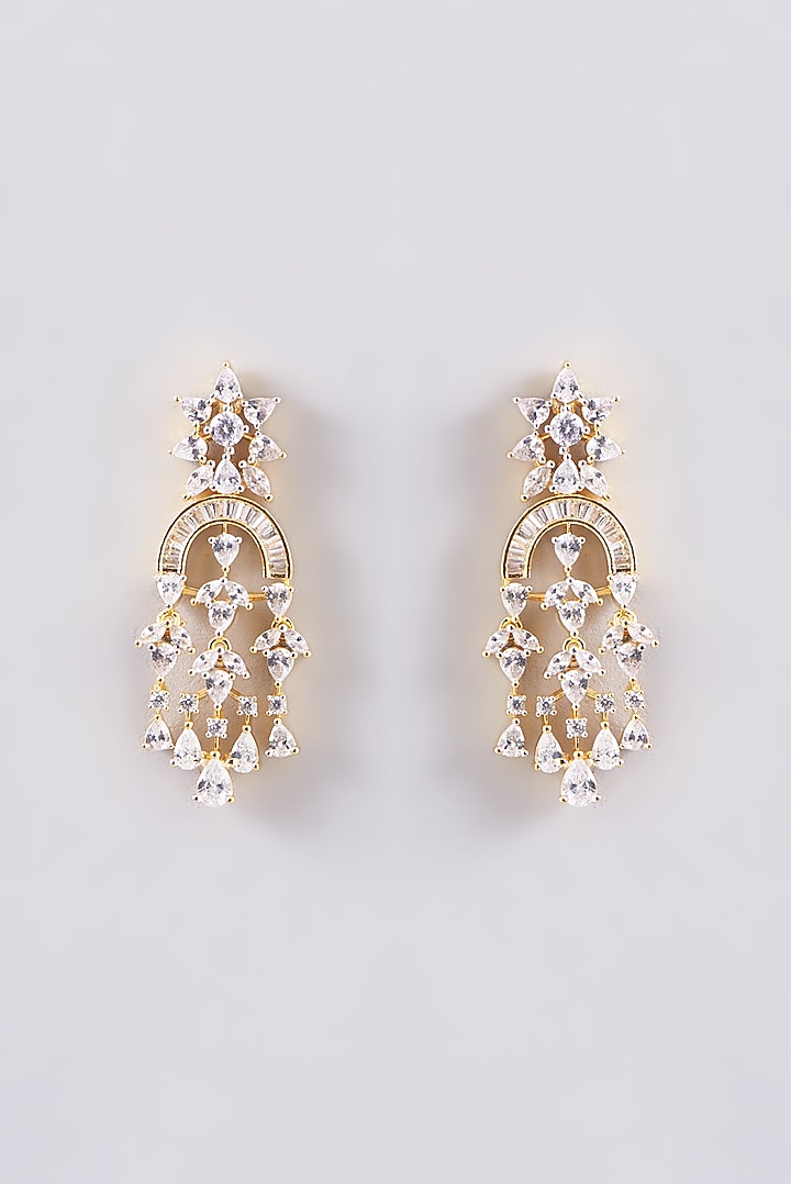 Gold Finish Faux Diamond Necklace Set by Aster at Pernia's Pop Up Shop