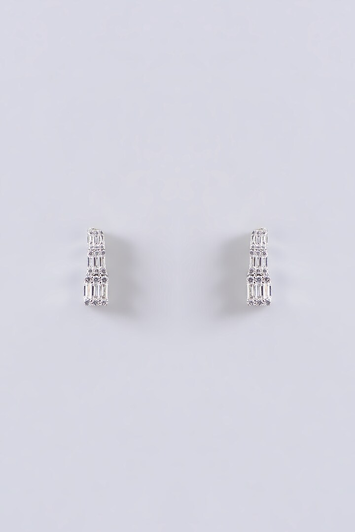 White Finish Faux Diamond Necklace Set by Aster at Pernia's Pop Up Shop