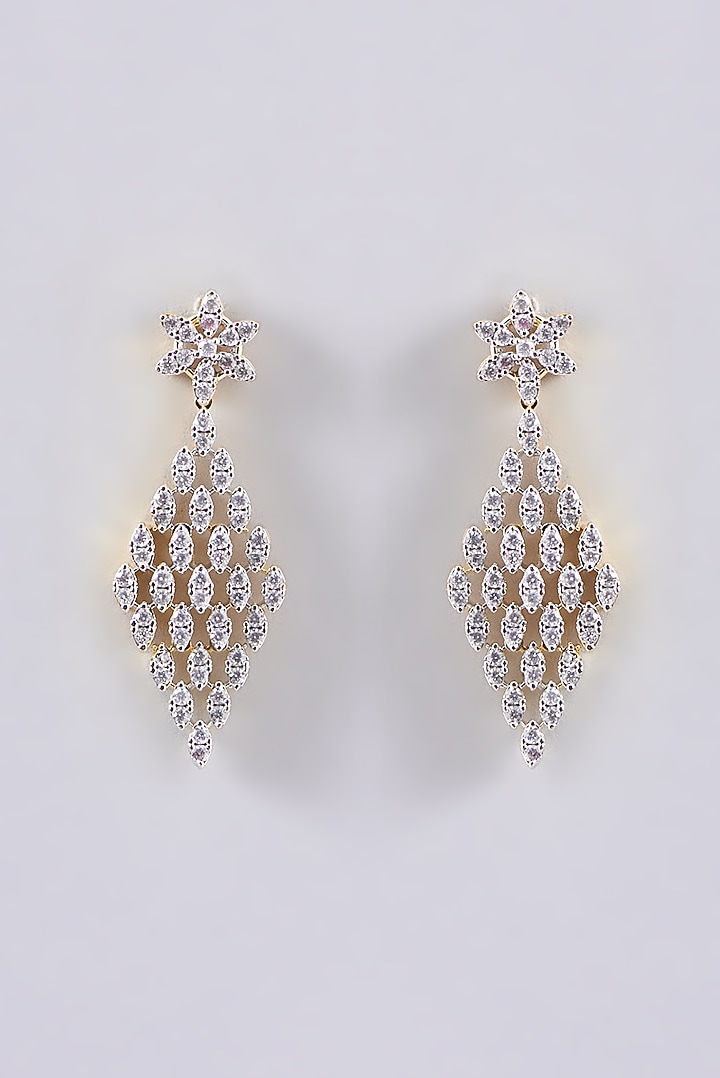 Gold Finish Faux Diamond Necklace Set by Aster at Pernia's Pop Up Shop