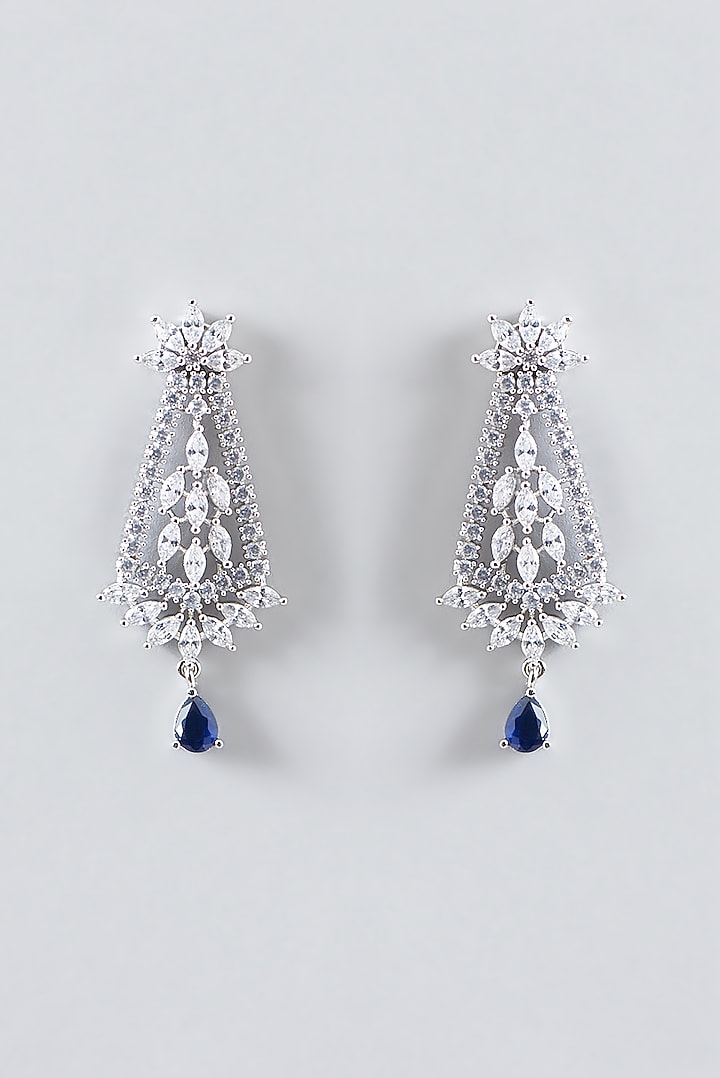 White Finish Zircon & Blue Stone Necklace Set
by Aster at Pernia's Pop Up Shop