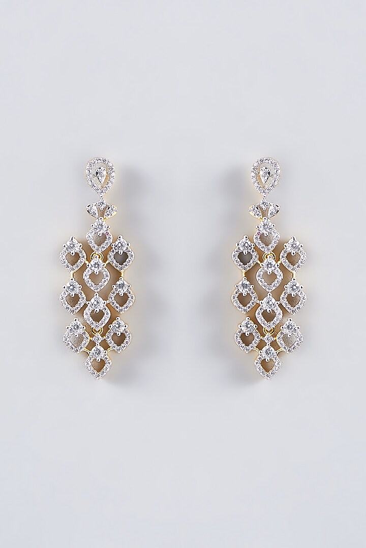 Gold Finish Faux Diamond Necklace Set by Aster at Pernia's Pop Up Shop