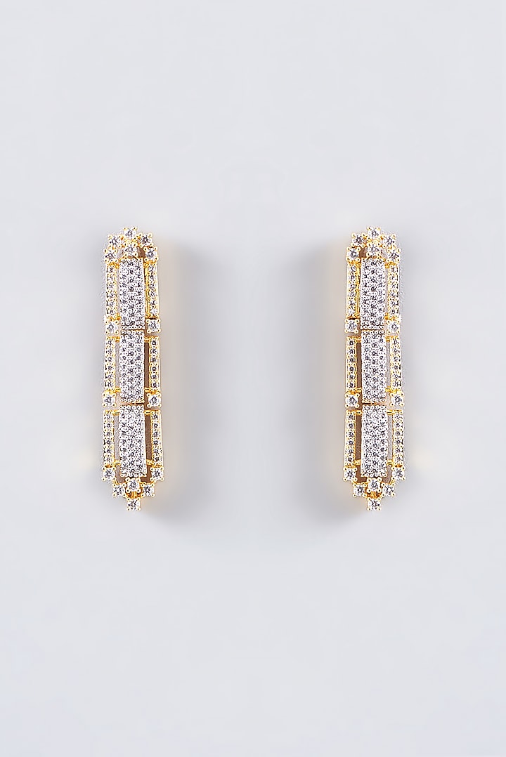 Gold Finish Faux Diamond Necklace Set by Aster at Pernia's Pop Up Shop