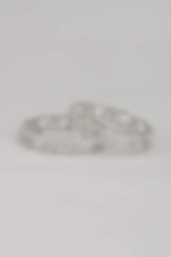 White Finish Zircon Bangle by Aster at Pernia's Pop Up Shop