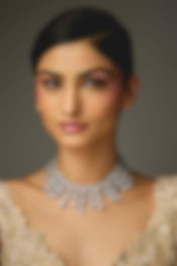 White Finish Zircon Necklace by Aster at Pernia's Pop Up Shop