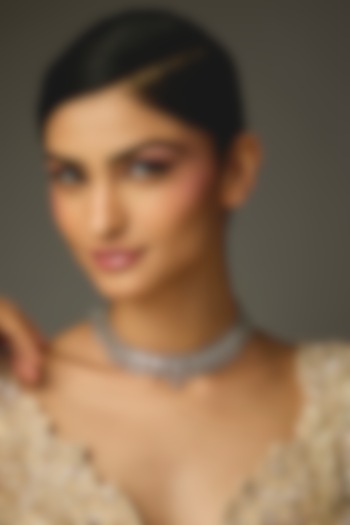 White Finish Zircon Necklace by Aster at Pernia's Pop Up Shop