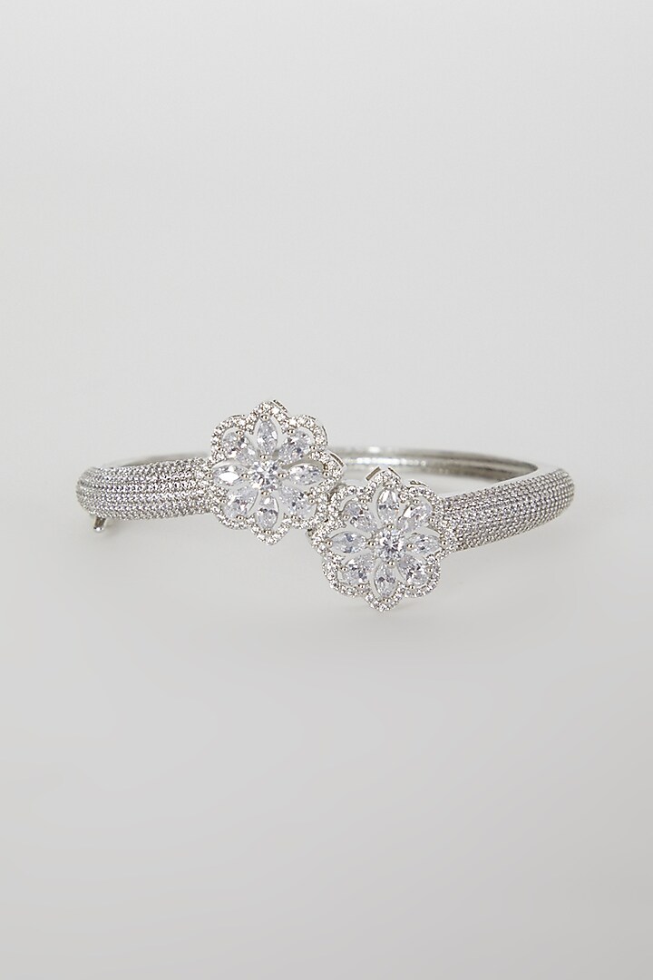White Finish Diamond Bracelet by Aster at Pernia's Pop Up Shop