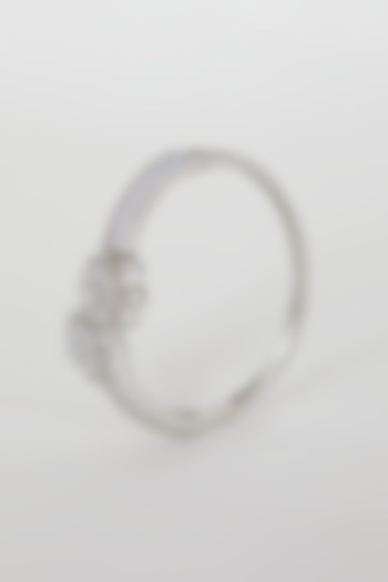 White Finish Diamond Bracelet by Aster at Pernia's Pop Up Shop