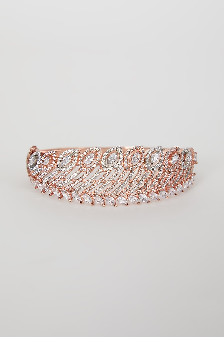 Rose Gold Finish Diamond Bracelet by Aster at Pernia's Pop Up Shop