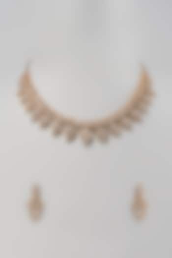 Two-Tone Finish Zircon Necklace Set by Aster at Pernia's Pop Up Shop