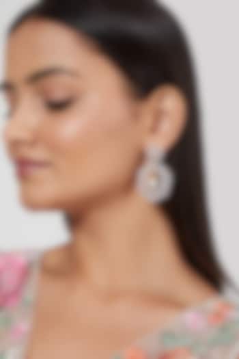 Gold Finish Diamond Earrings by Aster at Pernia's Pop Up Shop