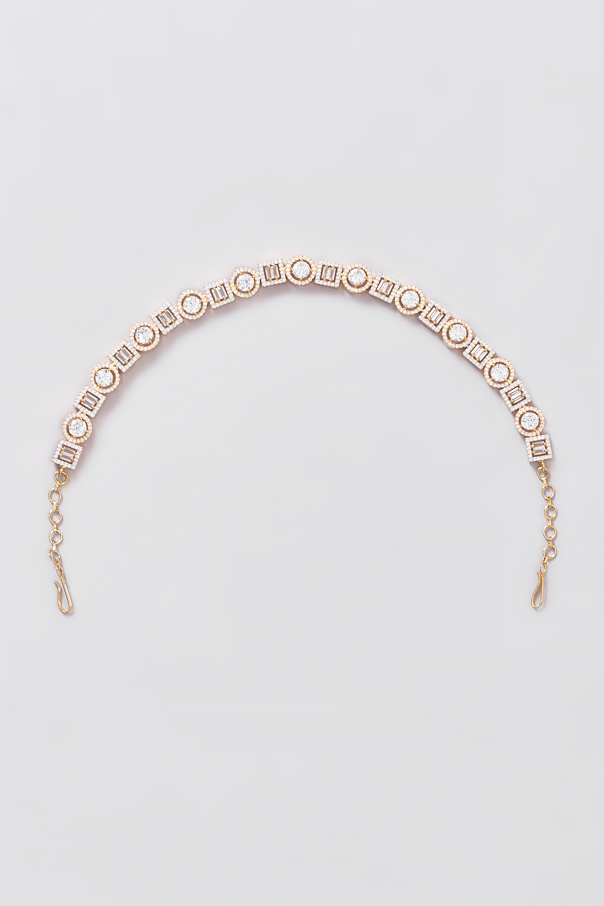 Gold Finish Zircon Mathapatti by Aster at Pernia's Pop Up Shop