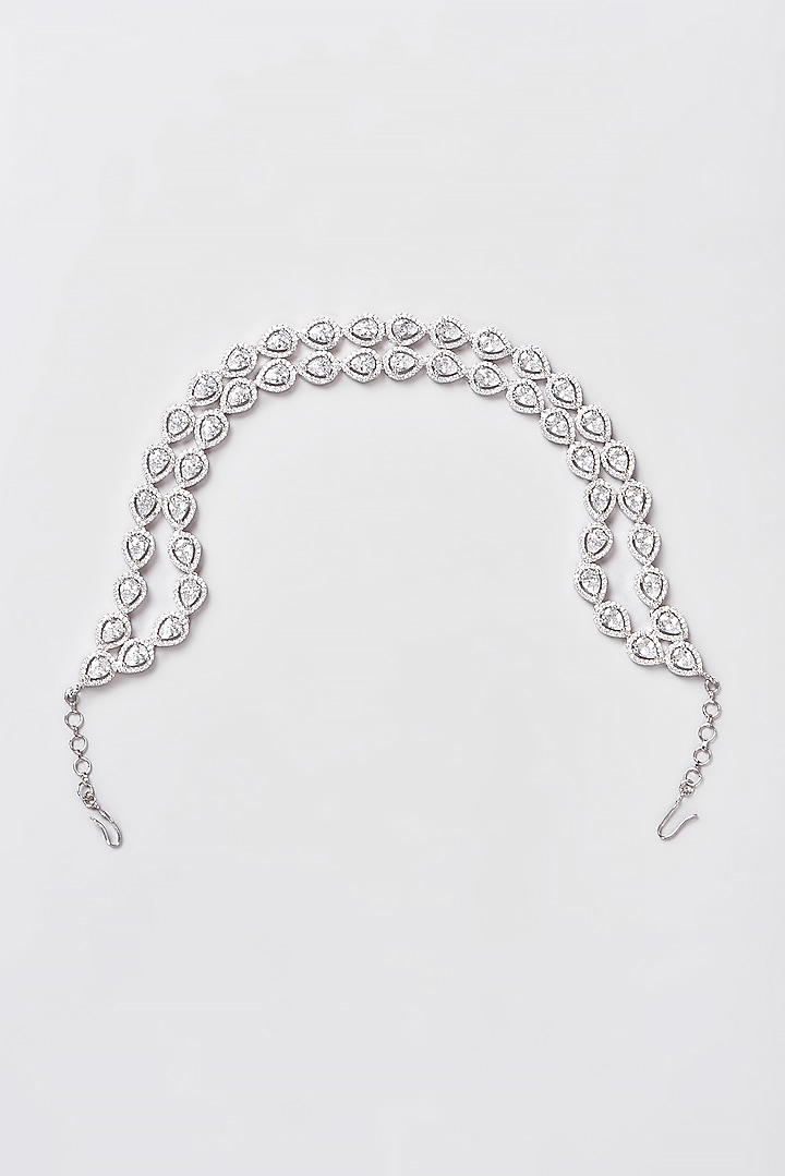 White Finish Zircon Mathapatti by Aster at Pernia's Pop Up Shop