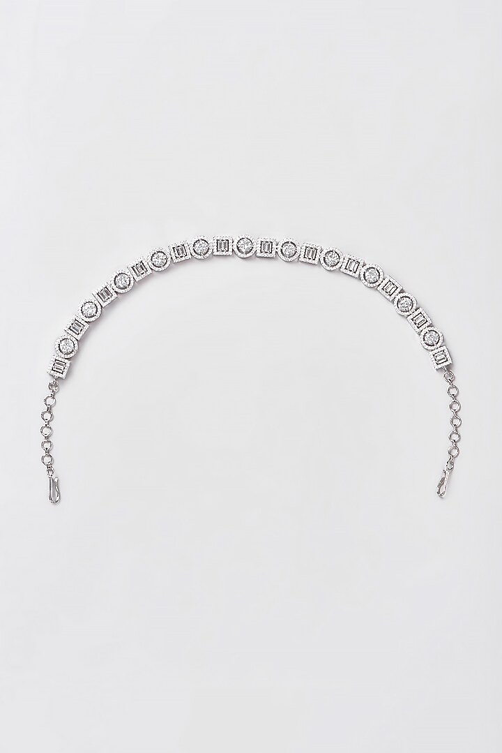 White Finish Zircon Mathapatti by Aster at Pernia's Pop Up Shop