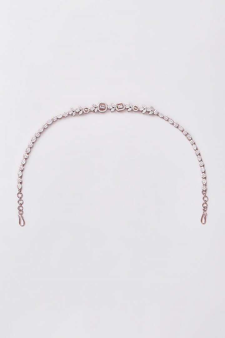 Rose Gold Finish Zircon Mathapatti by Aster at Pernia's Pop Up Shop