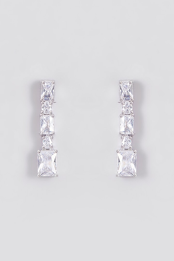 White Finish Zircon Necklace Set by Aster at Pernia's Pop Up Shop