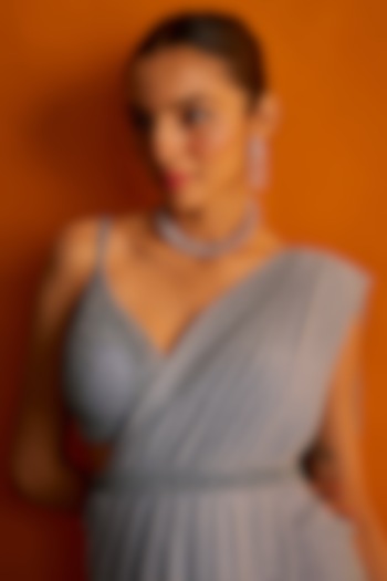 Rose Gold Finish Zircon Necklace Set by Aster at Pernia's Pop Up Shop