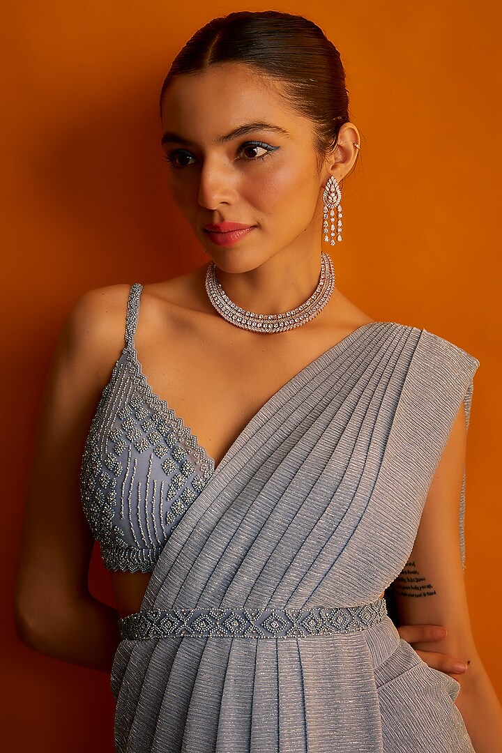 Rose Gold Finish Zircon Necklace Set by Aster at Pernia's Pop Up Shop