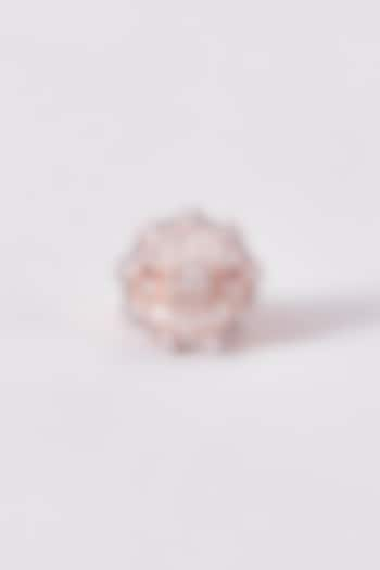 Rose Gold Finish Zircon Ring by Aster at Pernia's Pop Up Shop