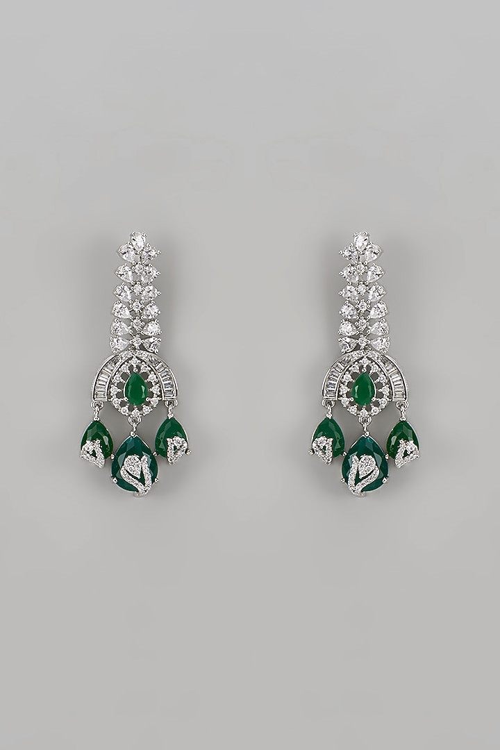 White Finish Zircon Necklace Set by Aster at Pernia's Pop Up Shop