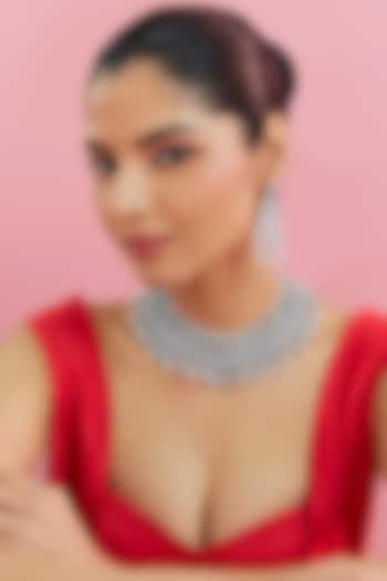 White Finish Zircon Necklace by Aster at Pernia's Pop Up Shop