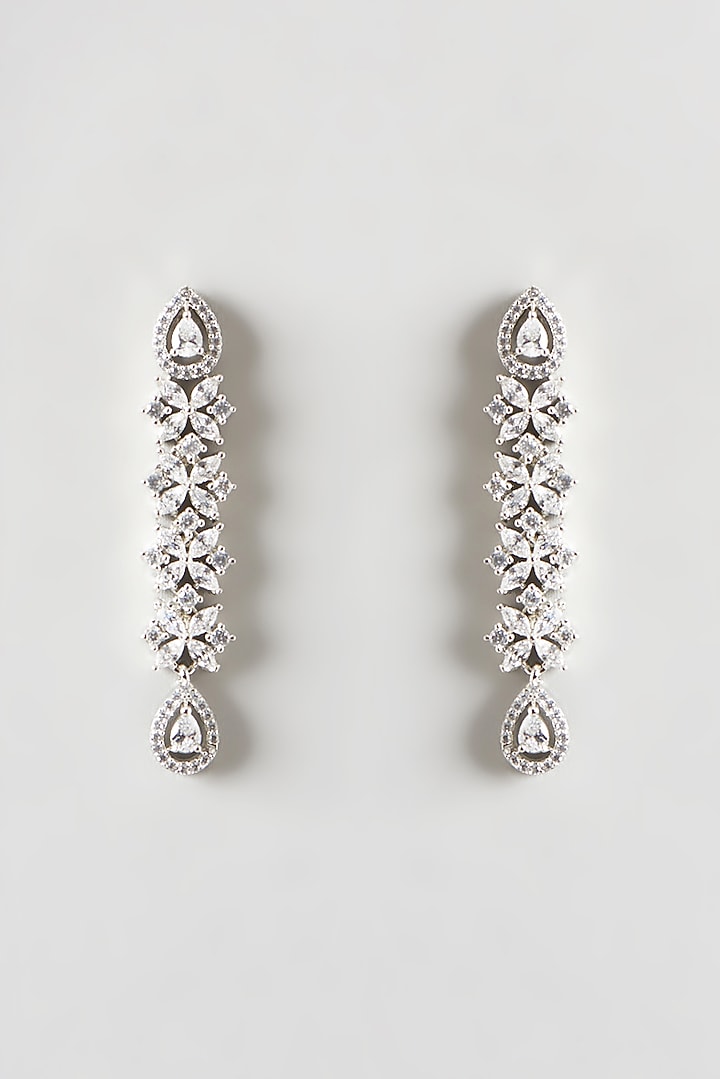White Finish Zircon Choker Necklace Set by Aster at Pernia's Pop Up Shop