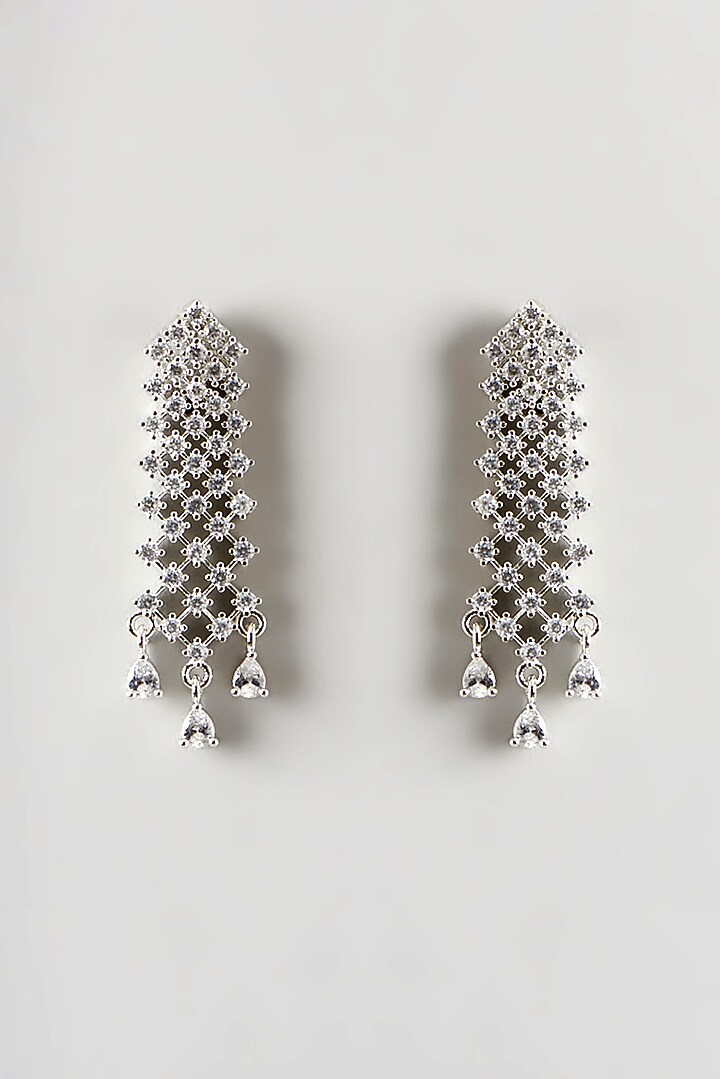 White Finish Zircon Choker Necklace Set by Aster at Pernia's Pop Up Shop