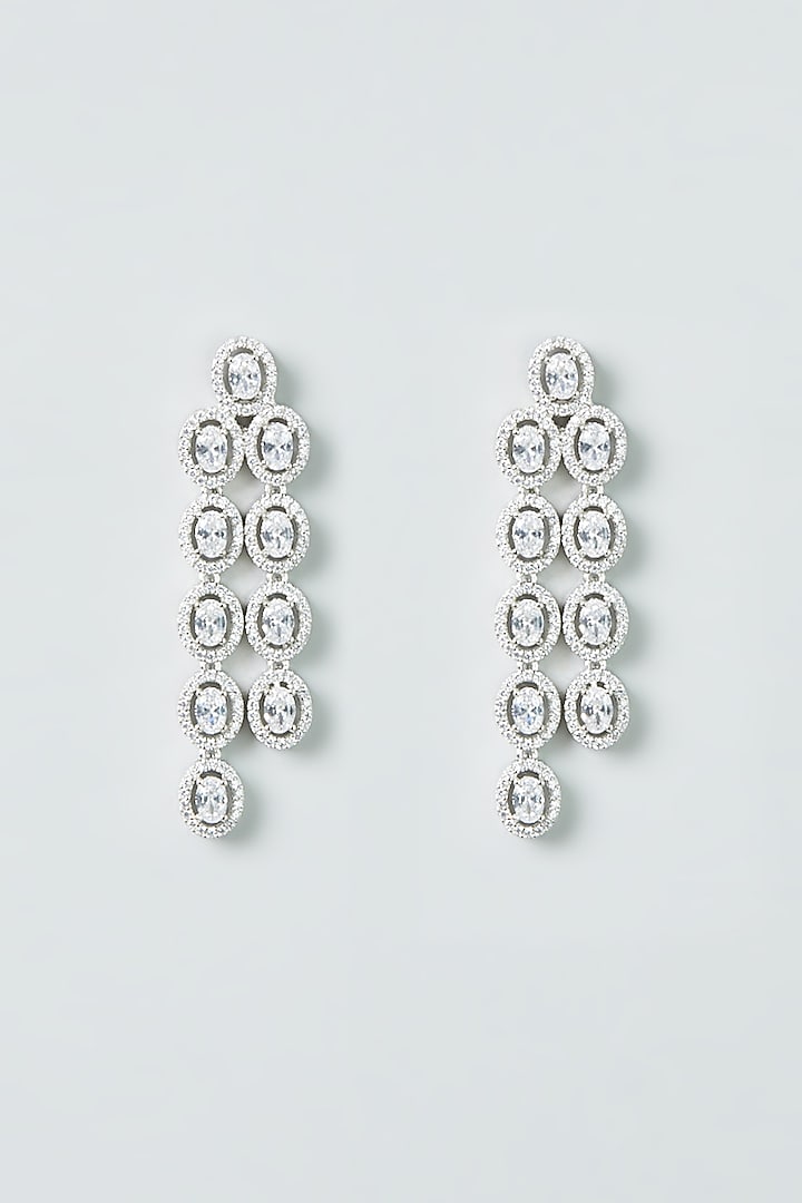 White Finish Zircon Necklace Set by Aster at Pernia's Pop Up Shop