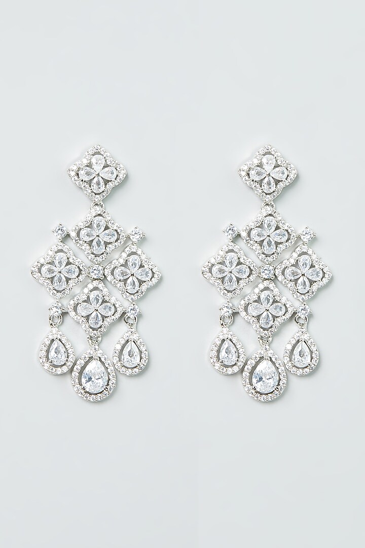 White Finish Zircon Necklace Set by Aster at Pernia's Pop Up Shop