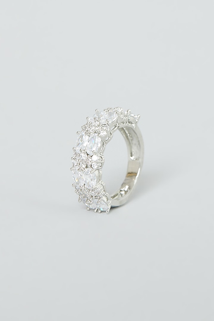 White Finish Zircon Ring by Aster at Pernia's Pop Up Shop