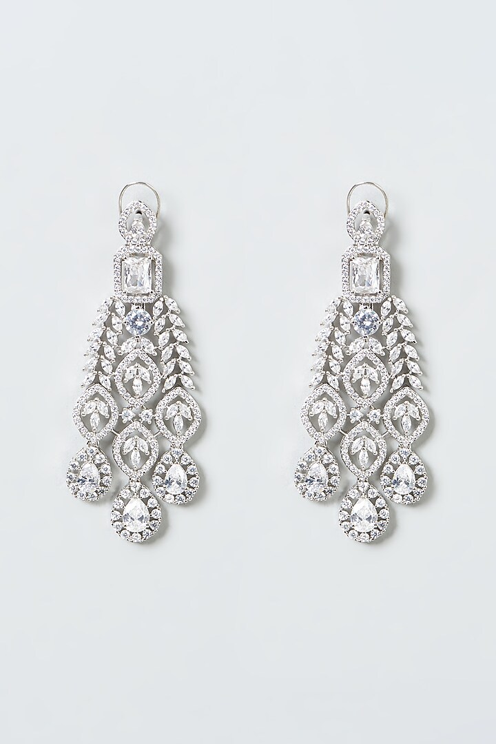White Finish Zircon Necklace Set by Aster at Pernia's Pop Up Shop