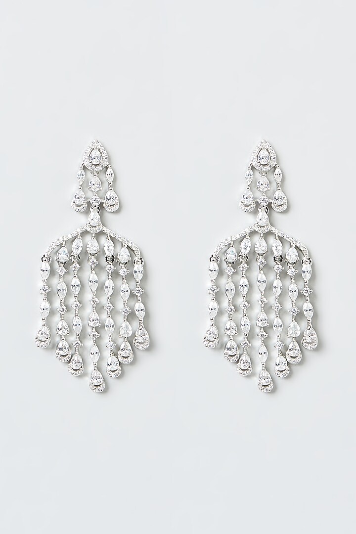 White Finish Zircon Layered Necklace Set by Aster at Pernia's Pop Up Shop