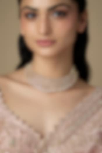 Gold Finish Diamond Choker Necklace by Aster at Pernia's Pop Up Shop