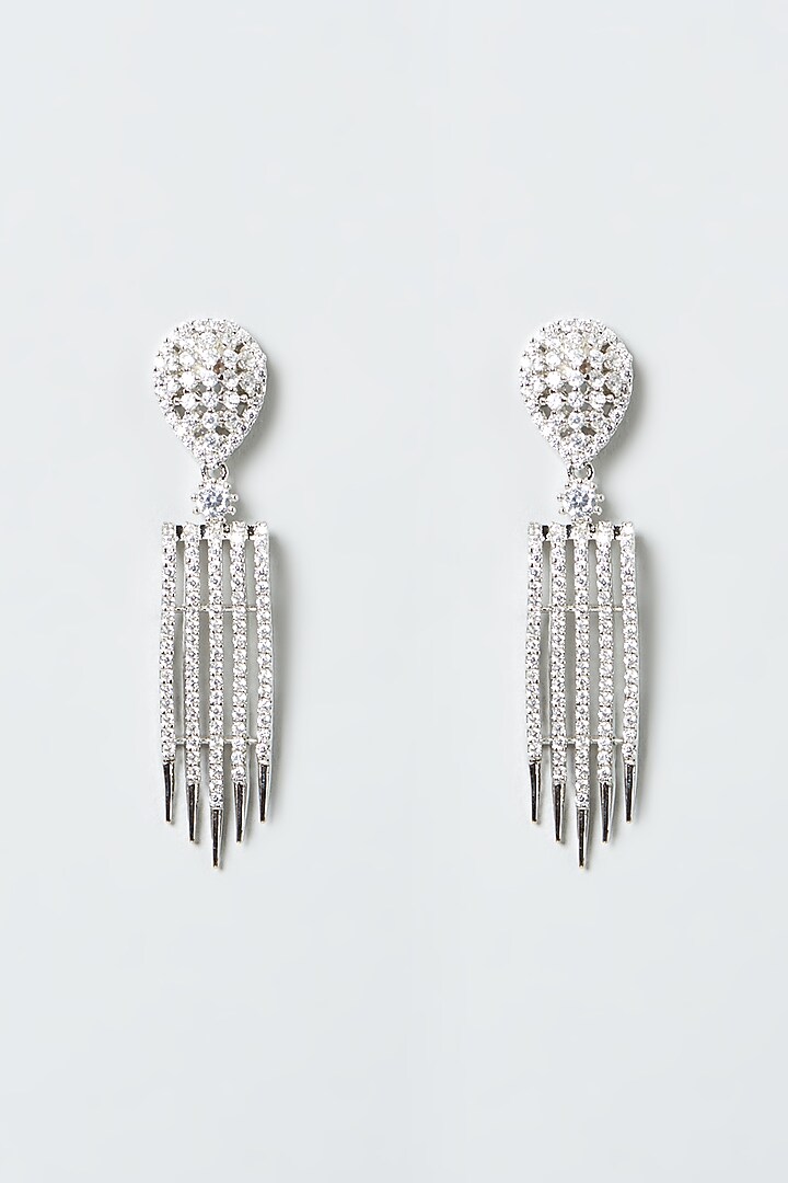 White Finish Zircon Necklace Set by Aster at Pernia's Pop Up Shop