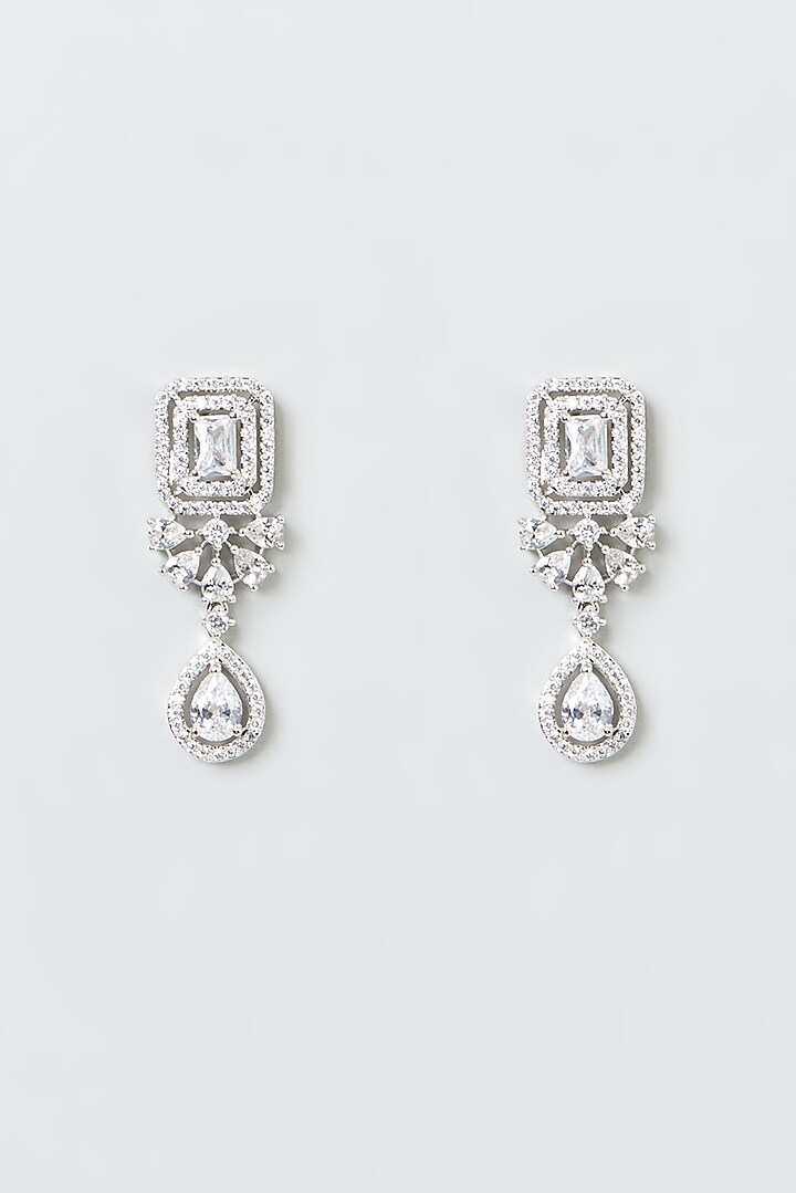 White Finish Zircon Necklace Set by Aster at Pernia's Pop Up Shop
