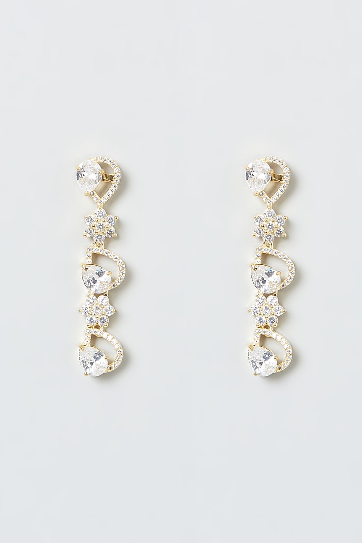 Gold Finish Zircons Necklace Set by Aster at Pernia's Pop Up Shop