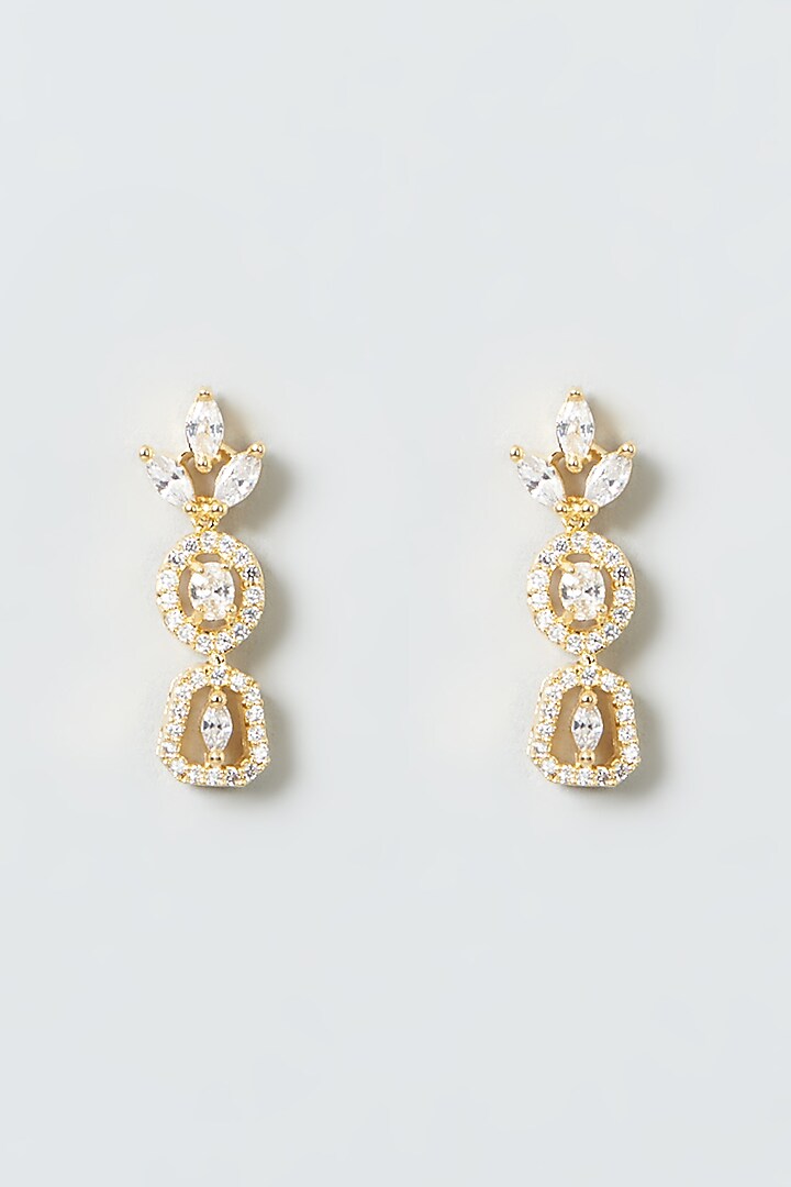 Gold Finish Zircons Necklace Set by Aster at Pernia's Pop Up Shop