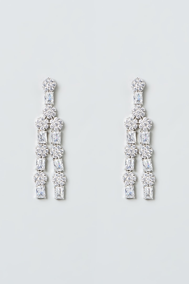 White Finish Zircons Layered Necklace Set by Aster at Pernia's Pop Up Shop