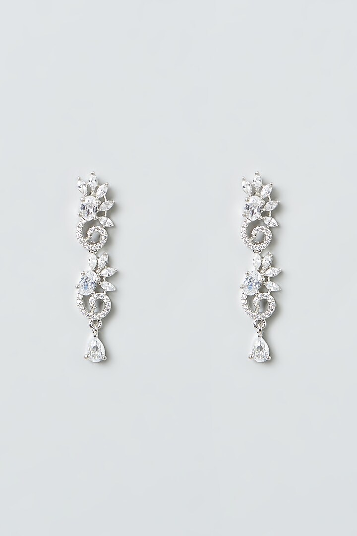 White Finish Zircon Necklace Set by Aster at Pernia's Pop Up Shop