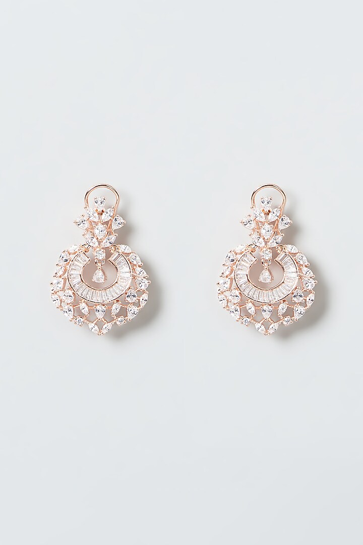 Rose Gold Finish Zircon Necklace Set by Aster at Pernia's Pop Up Shop