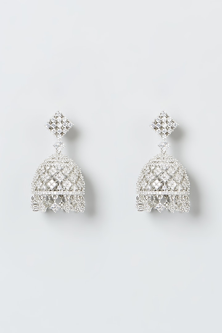 White Finish Zircon Necklace Set by Aster at Pernia's Pop Up Shop