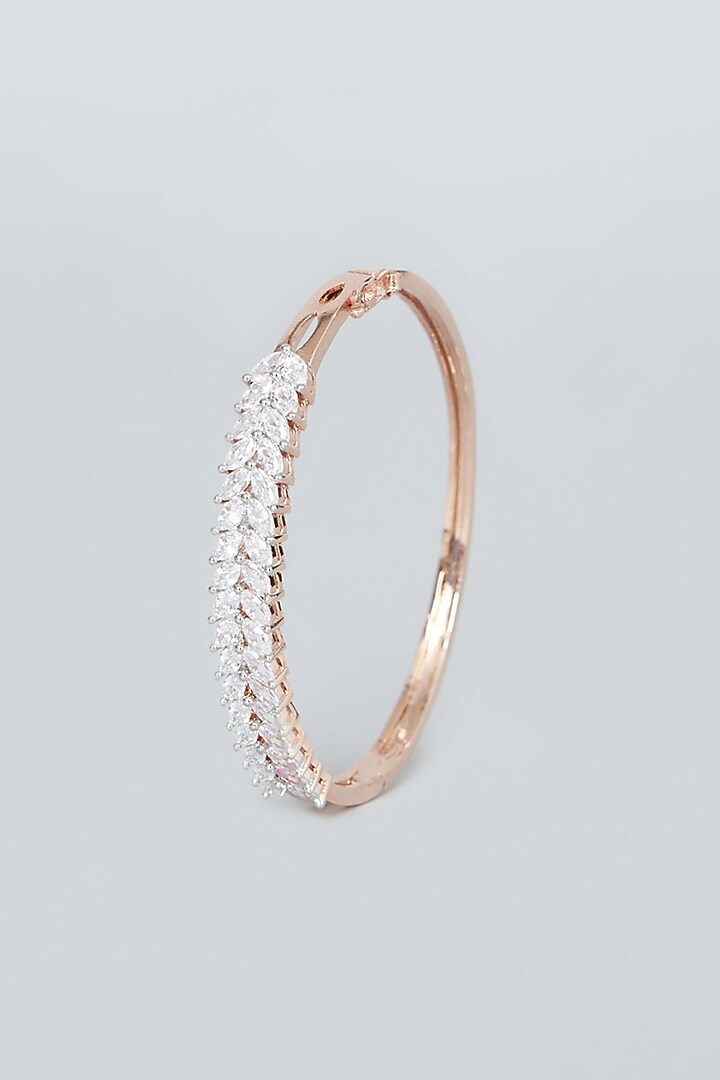 Rose Gold Finish Zircon Bracelet by Aster at Pernia's Pop Up Shop
