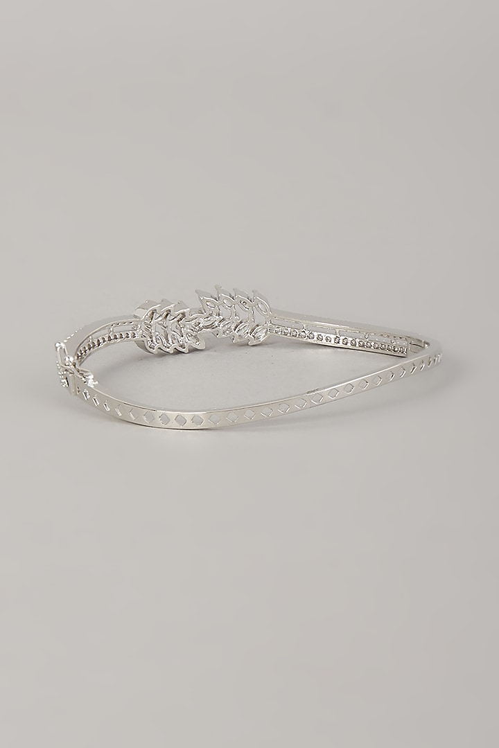 White Finish Zircon Bracelet by Aster at Pernia's Pop Up Shop
