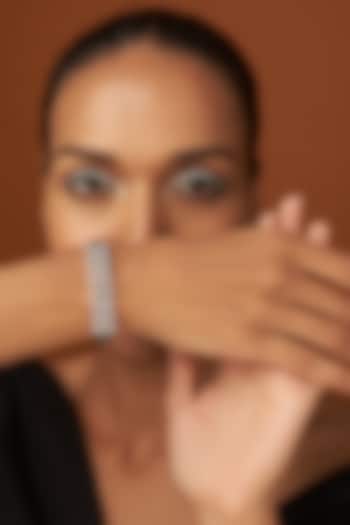 White Finish Zircon Bracelet by Aster at Pernia's Pop Up Shop