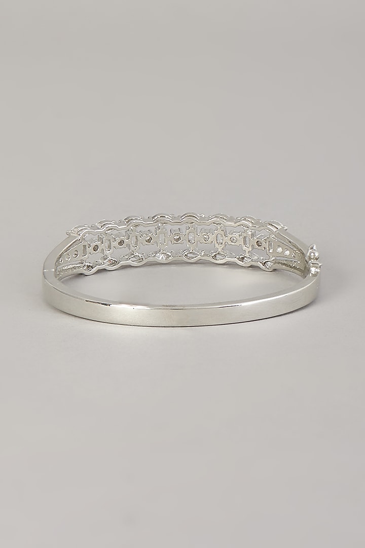 White Finish Zircon Bracelet by Aster at Pernia's Pop Up Shop