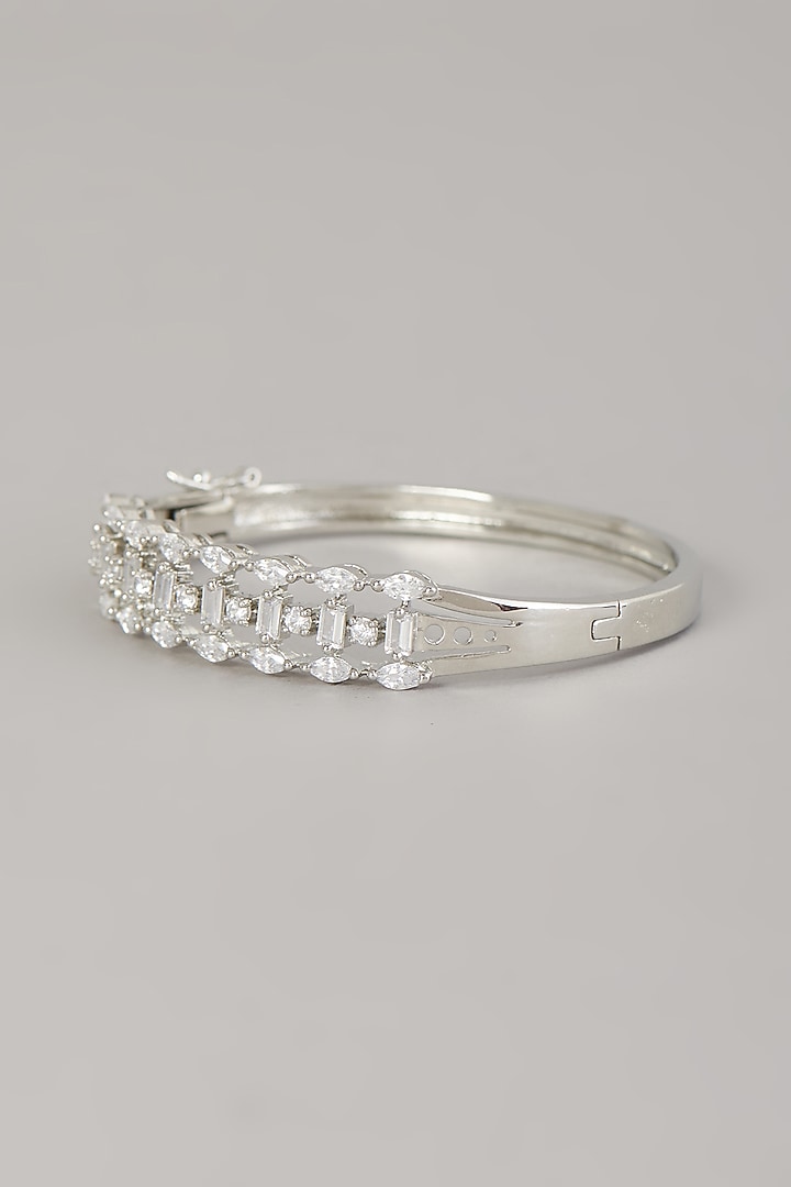 White Finish Zircon Bracelet by Aster at Pernia's Pop Up Shop