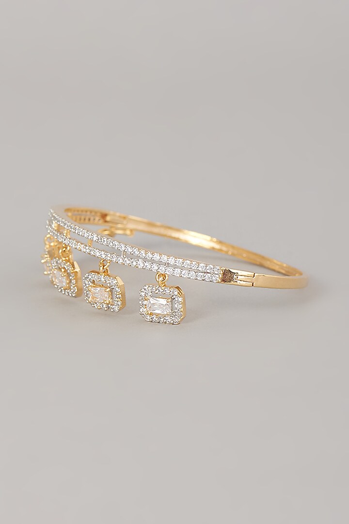 Gold Finish Zircon Bracelet by Aster at Pernia's Pop Up Shop