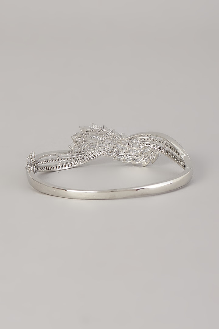 White Finish Zircon Bracelet by Aster at Pernia's Pop Up Shop