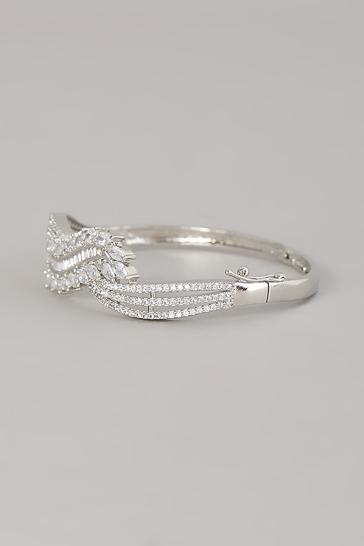 White Finish Zircon Bracelet by Aster at Pernia's Pop Up Shop
